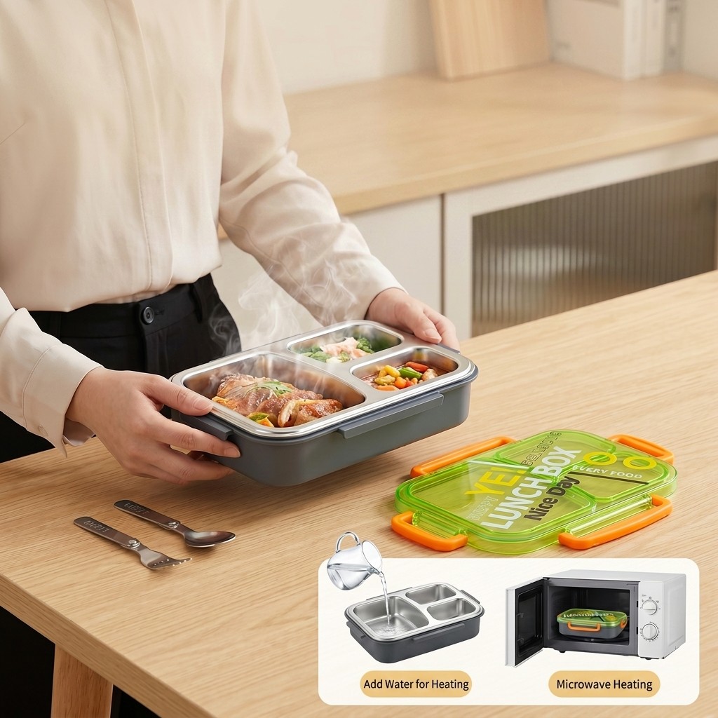 Kotak Makan Bento Stainless St - Food Storage Made Easy ulasan dan harga