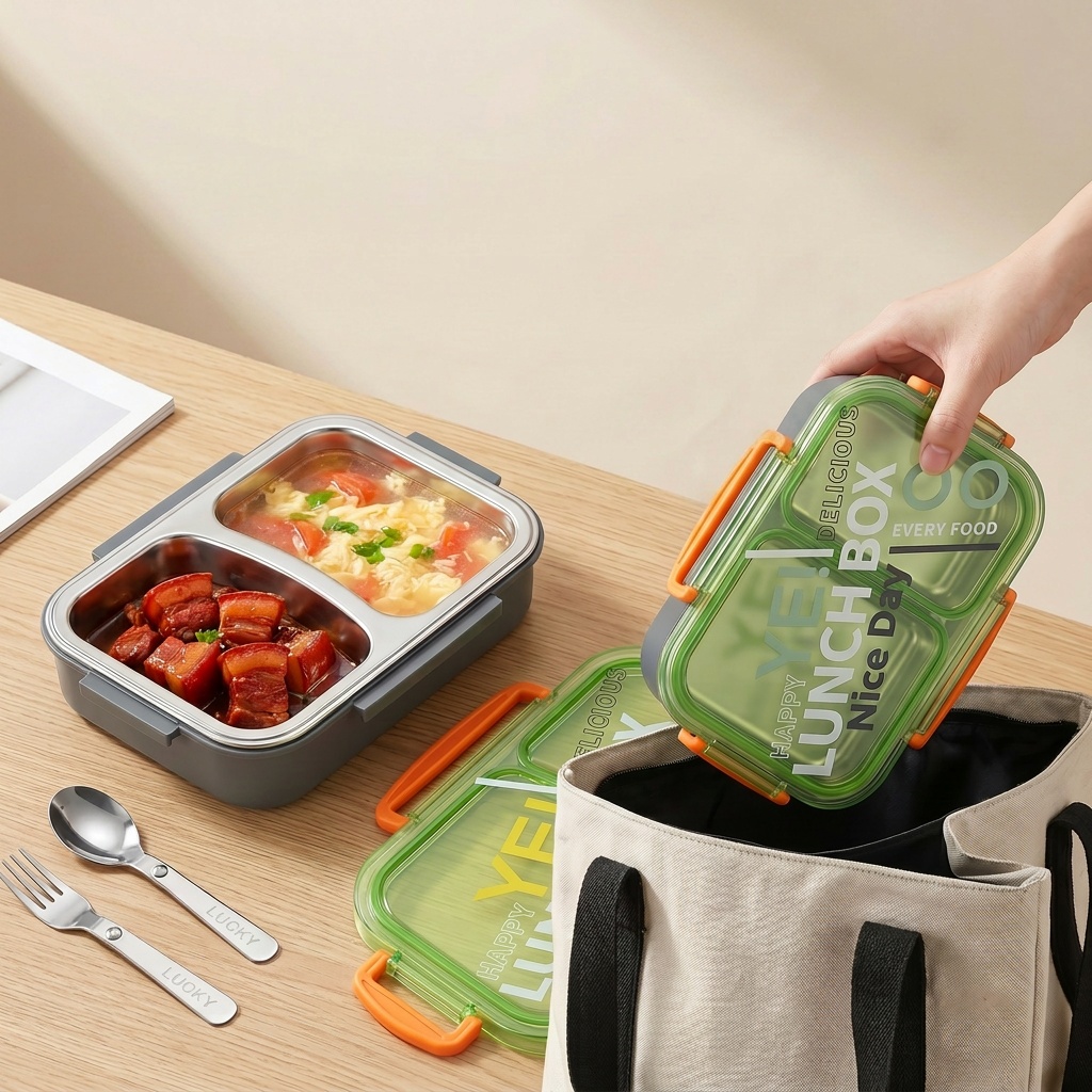 Kotak Makan Bento Stainless St - Food Storage Made Easy ulasan dan harga