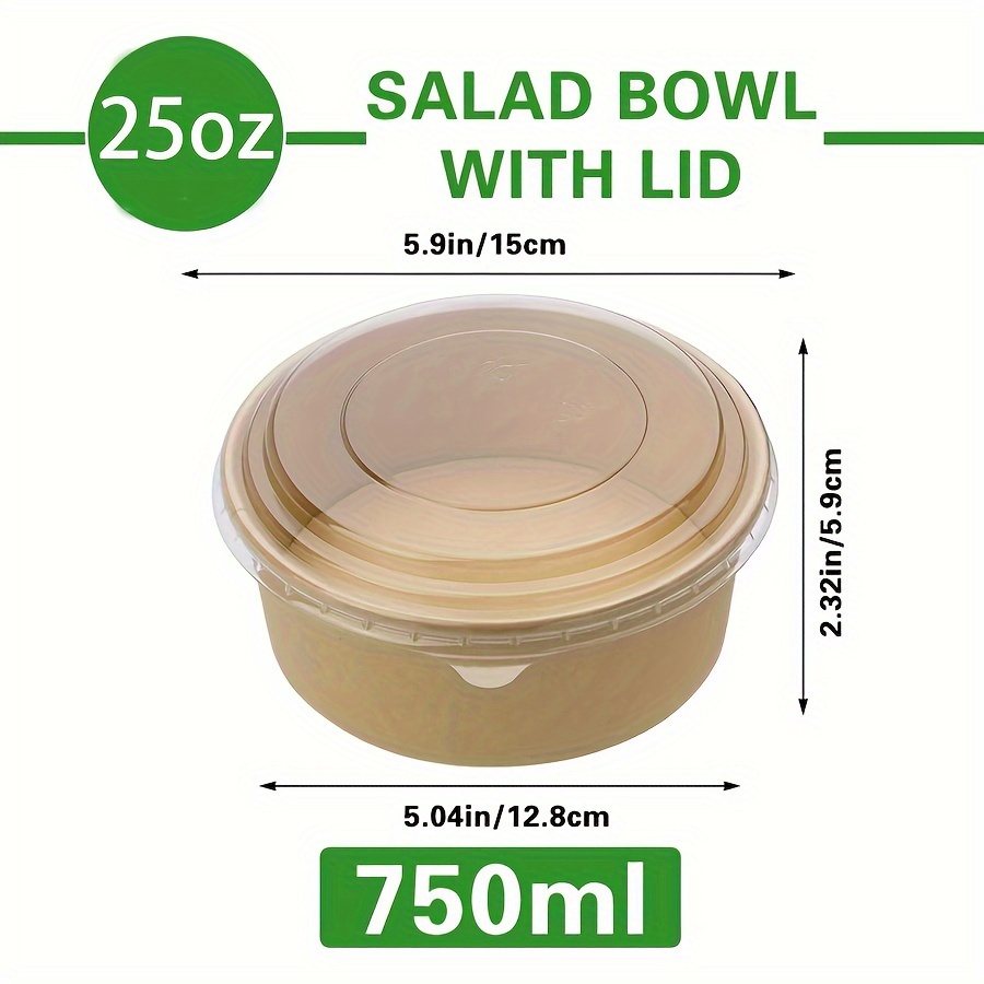 Mangkuk Kertas 25Oz/750Ml 25/5 - Food Storage Lunch Box ulasan dan harga