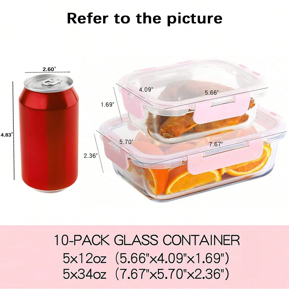 10 Paket Wadah Makanan Kaca Mo - Portion Control Container ulasan dan harga