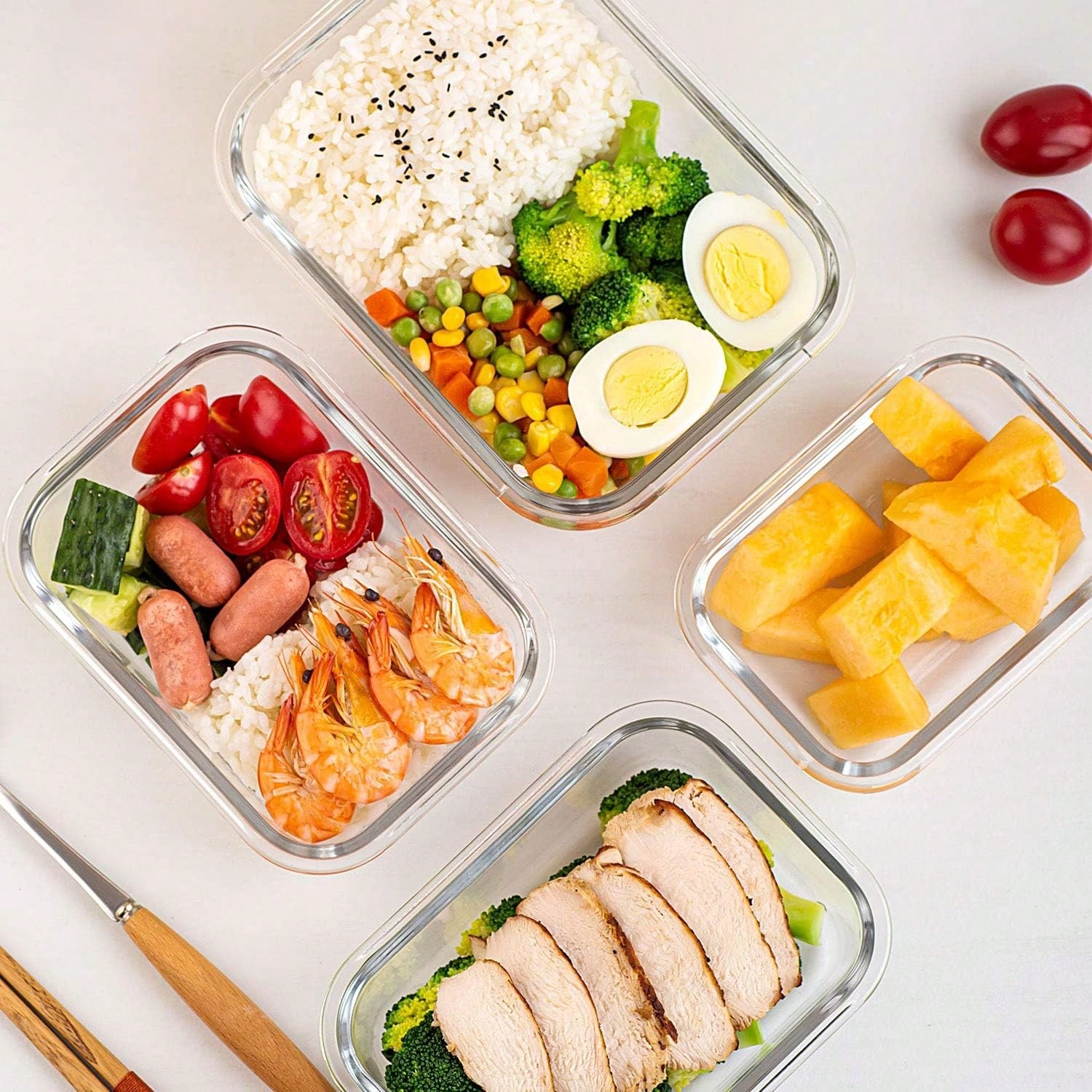 10 Paket Wadah Makanan Kaca Mo - Portion Control Container ulasan dan harga