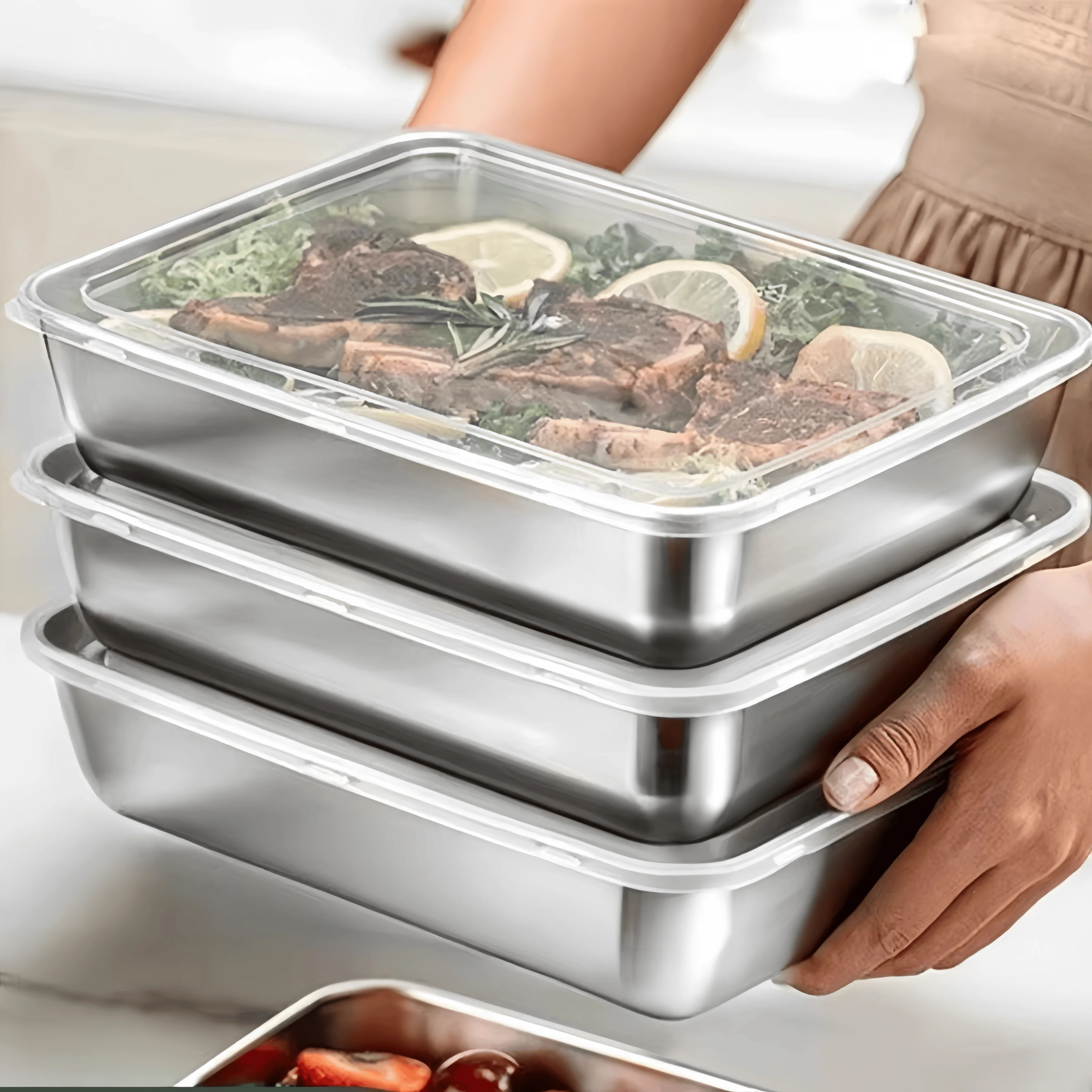 Kotak Makan Stainless Steel Ke - Food Storage Lunch Box ulasan dan harga